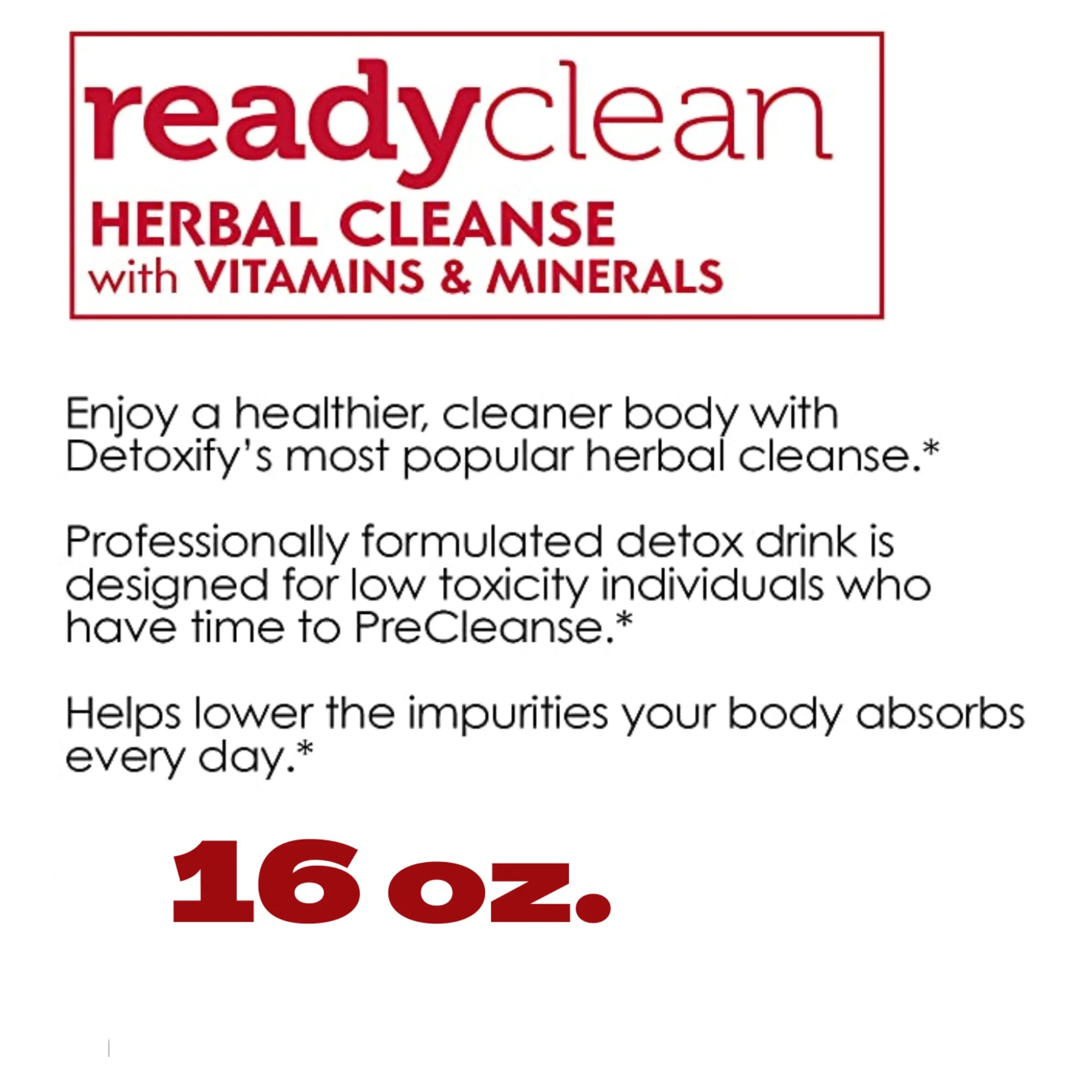 DETOXIFY READY CLEAN 16oz TROPICAL - triplebuzzsmokeshop