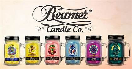 BEAMER MASON JAR CANDLE, 12 OZ - BANANA NUT BREAD