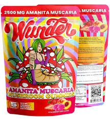 WUNDER AMANITA MUSCARIA MUSHROOM STRAWBERRY NECTARINE