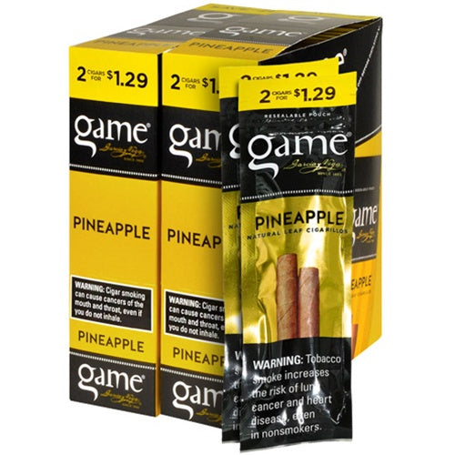 GAME PINEAPPLE NATURAL LEAF CIGARILLOS