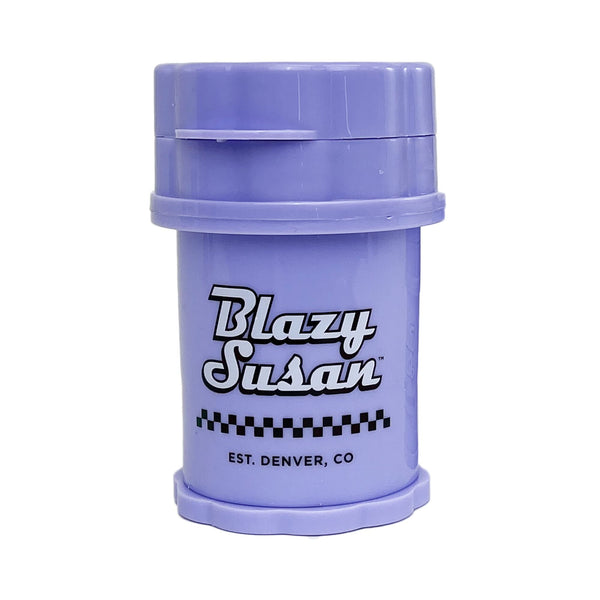 BALZY SUSAN 4-PIECE HERB SAVER GRINDER PLASTIC MINI PURPLE SUSAN