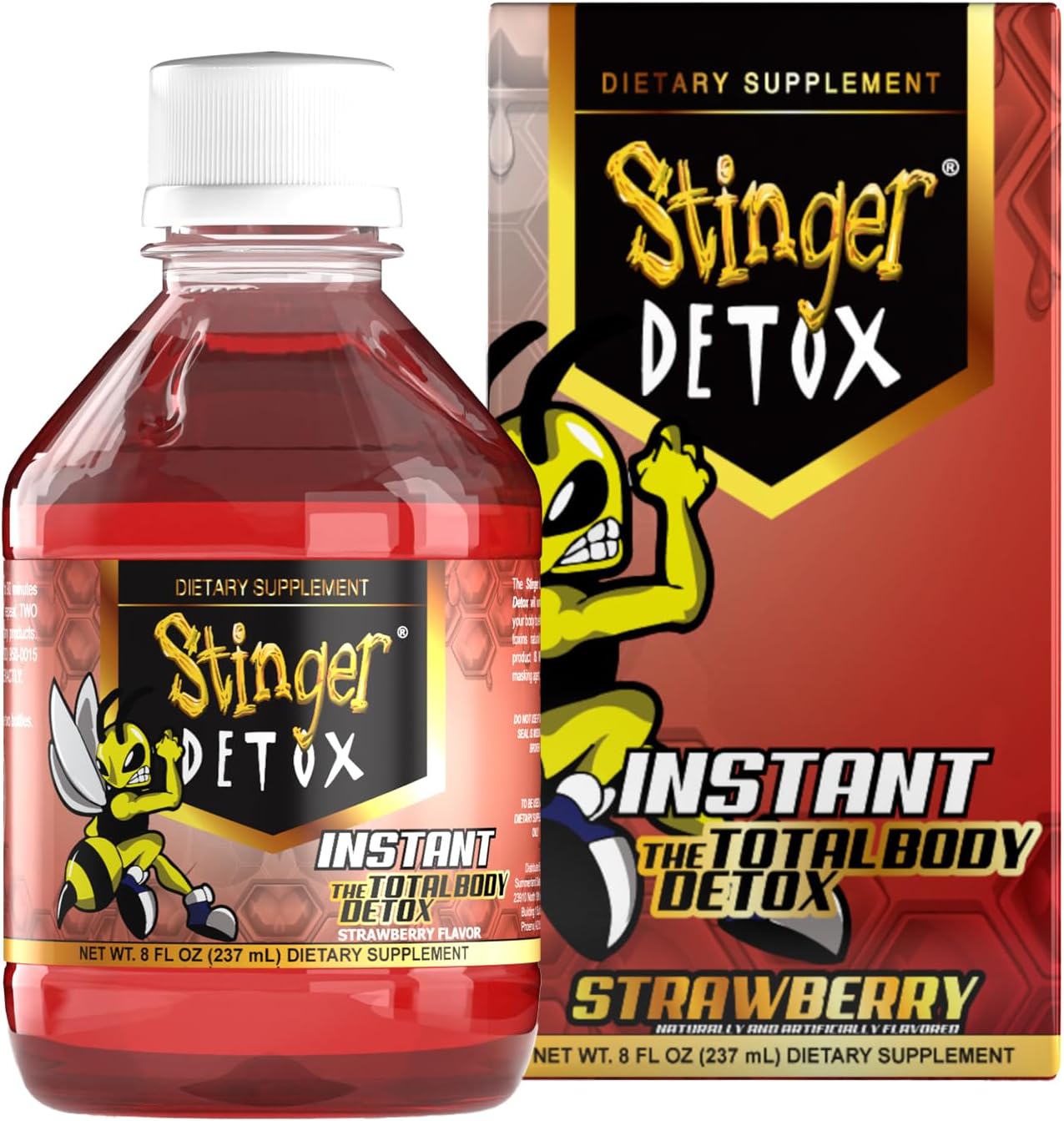 STINGER DETOX INSTANT "TOTAL BODY" DETOX - STRAWBERRY - triplebuzzsmokeshop