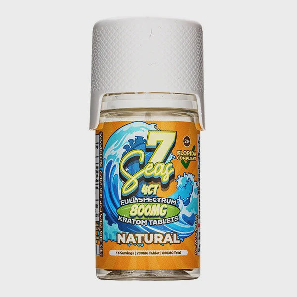 7 SEAS 4CT 800 MG NATURAL KRATOM TABS