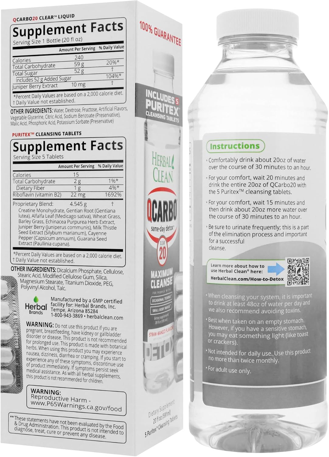 HERBAL CLEAN DETOX - CRAN RASPBERRY - triplebuzzsmokeshop