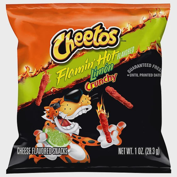 CHEETOS FLAMIN HOT LIMON CRUNCHY 1OZ