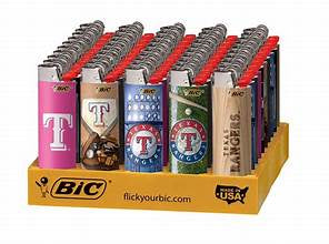 BIC LIGHTER TEXAS RANGERS