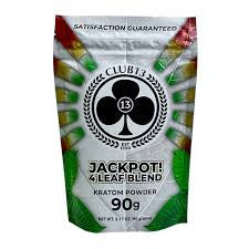 CLUB 13 JACKPOT 4 LEAF BLEND  KRATOM POWDER 90g
