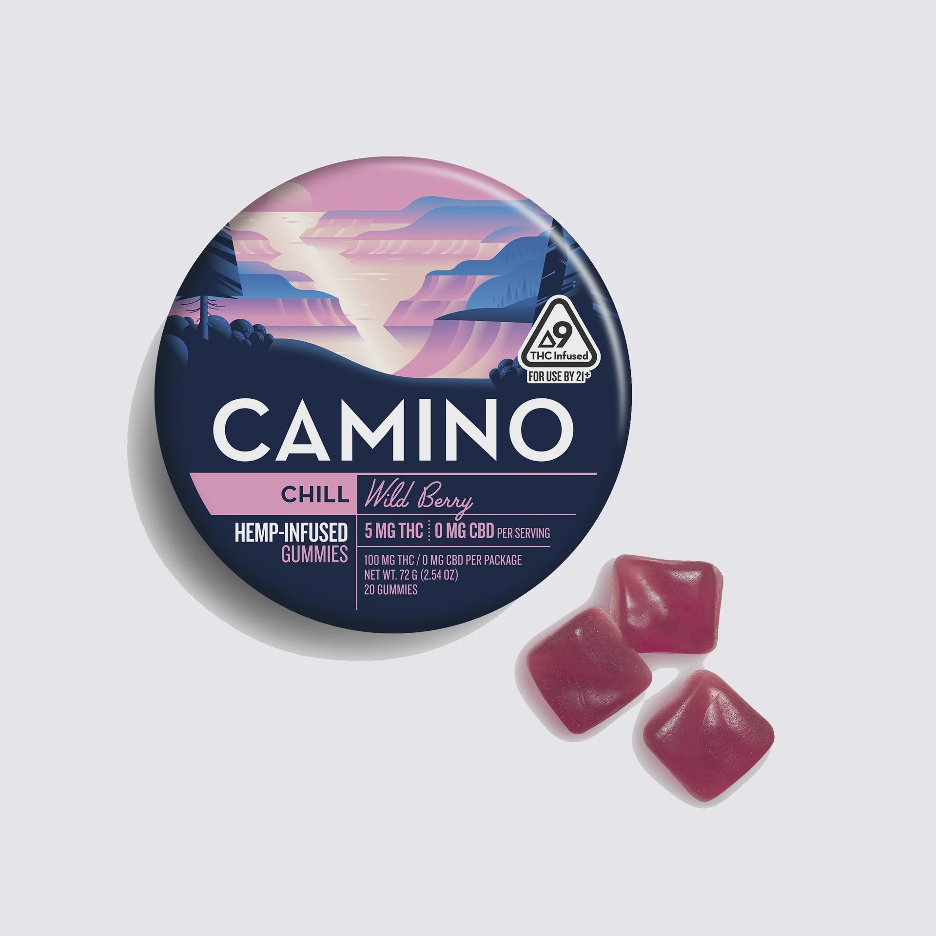 CAMINO GUMMY 5MG THC GUMMIES 10CT WILD BERRY