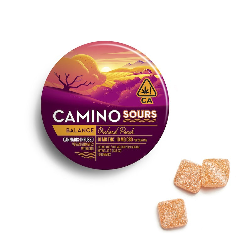 CAMINO GUMMY 10MG THC GUMMIES 10CT ORCHARD PEACH