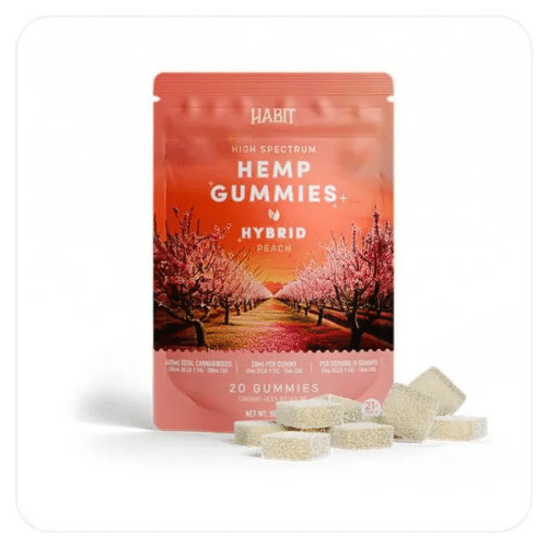 HABIT D9/CBD 20CT GUMMIES PEACH