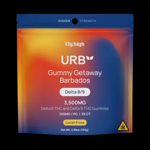 URB Gummy Getaway Barbados Gummies, 3500mg 35CT LAVISH FRESA