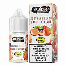 FRUISION JUICE CO. SALTS 30 ML - SOUTHERN PEACH DOUBLE DELIGHT - 50 MG