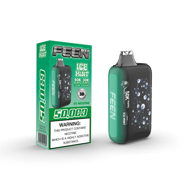 FEEN 50K PUFFS DISPOSABLE 5CT/PK | ICE MINT