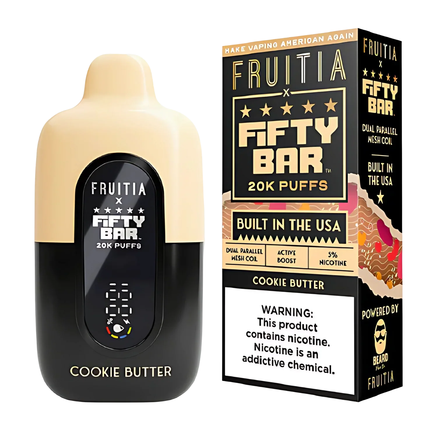 Fifty Bar 20K Cookie Butter