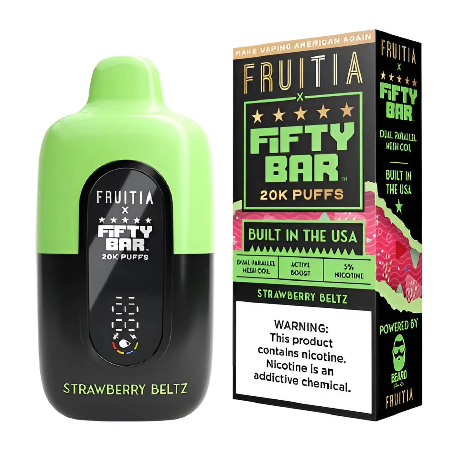 Fifty Bar 20K Strawberry Beltz