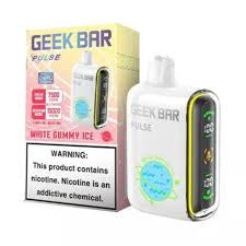GEEK BAR PULSE 15K PUFF 5 COUNT BOX | WHITE GUMMY ICE