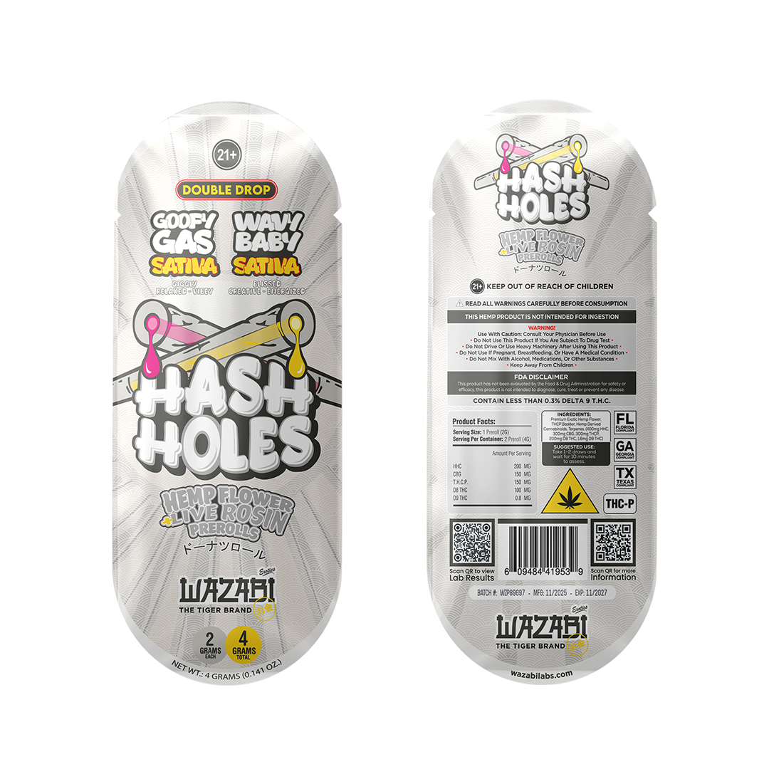 WAZABI GOFFY GAS + WAVY BABY HASH HOLE 2CT S