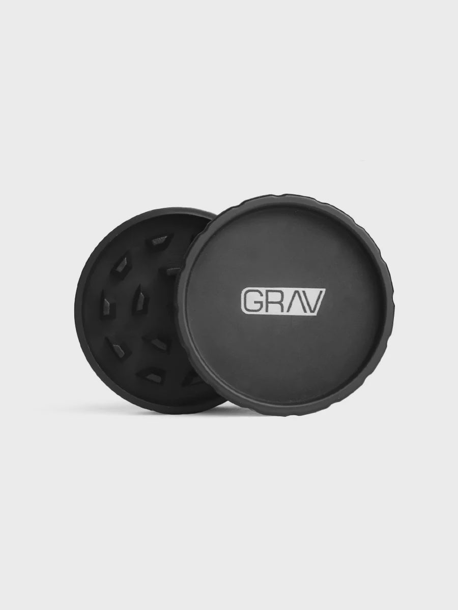 GRAV® HEMP PLASTIC 2-PIECE GRINDER COUNTERTOP POP DISPLAY - 16 PACK
