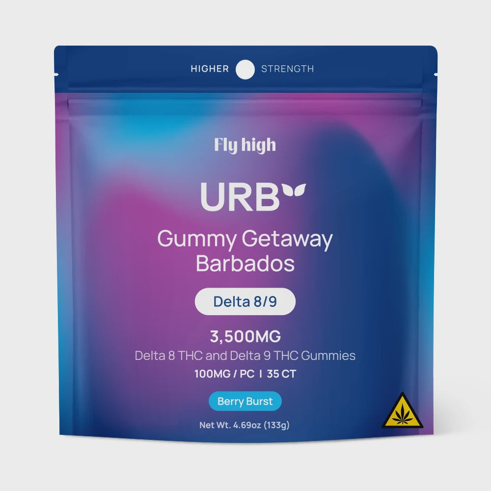 URB Gummy Getaway Barbados Gummies, 3500mg 35CT BERRY BURST