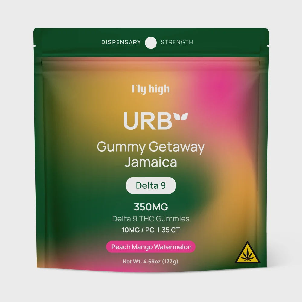 URB Gummy Getaway Jamaica Gummies 350mg PEACH MANGO WATERMELON