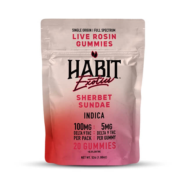 HABIT LR EXOTIC D9 20CT GUMMIES SHERBET SUNDAE