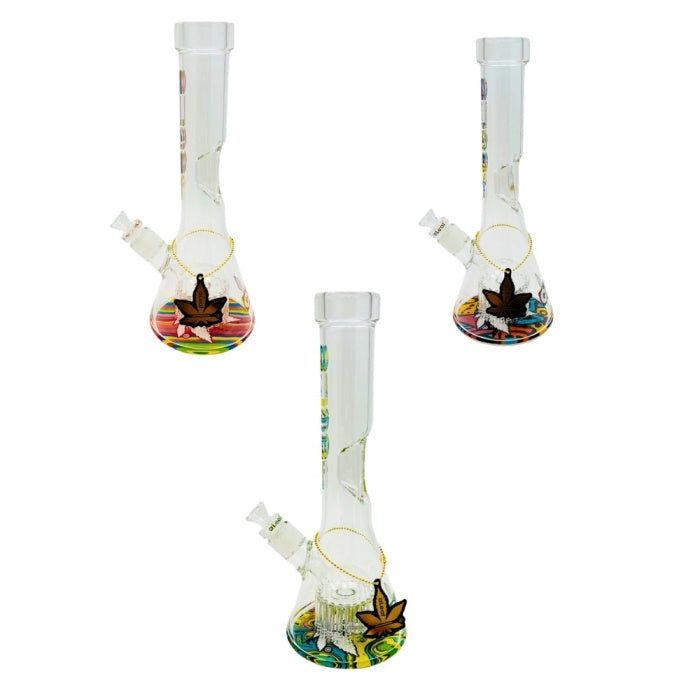 ALEAF THE ESSENTIAL WATERPIPE 8" BEAKER AL1033 SMOKE