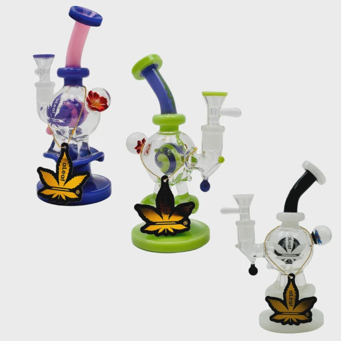 ALEAF WATERPIPE 8"LILY BOMB AL2107-PURPLE