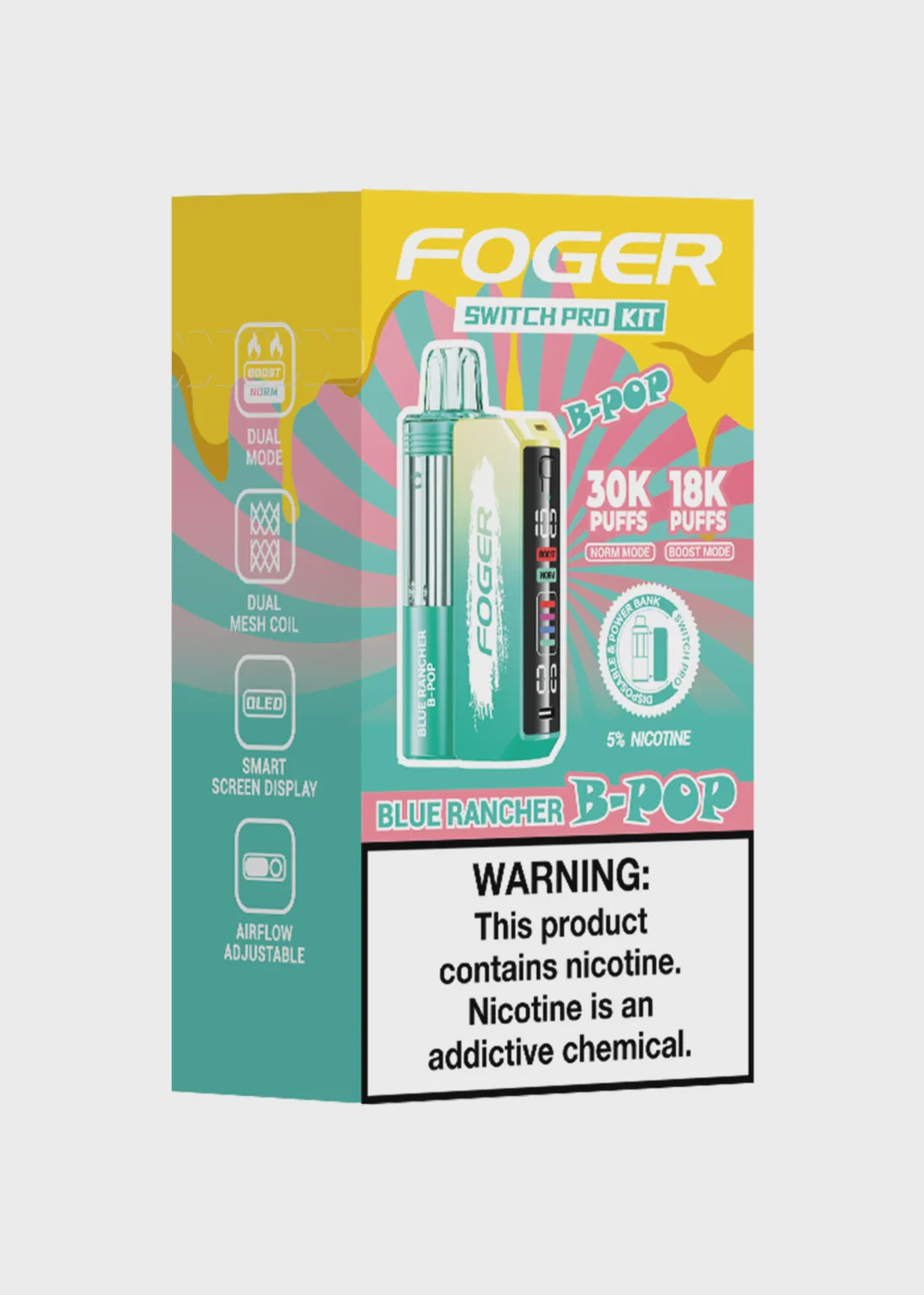 FOGER BLUE RANCHER B-POP VAPES