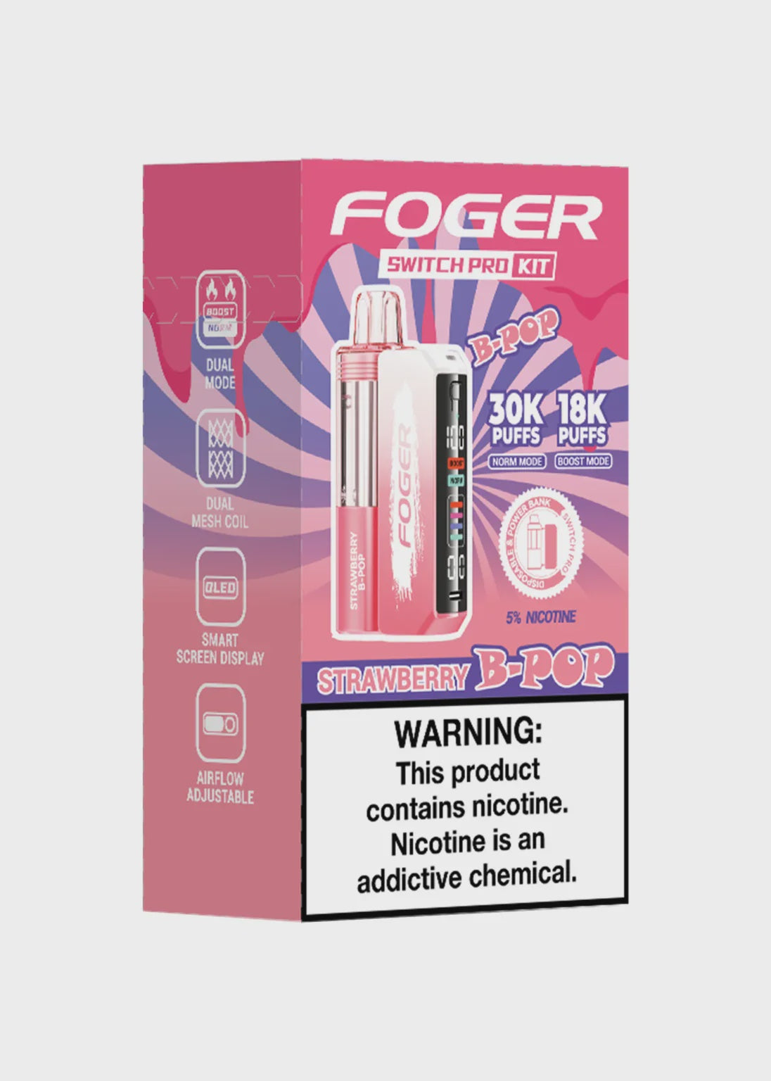FOGER STRAWBERRY B-POP VAPES