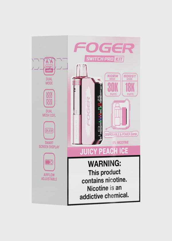 FOGER JUICY PEACH ICE VAPES