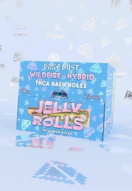 PIXIE DUST JELLY ROLLS Diamond+Badder THC-A 2.3g PreRoll 20/Box WILDFIRE HYBRID