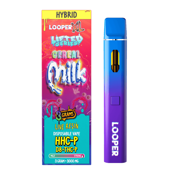LOOPER 3G HHC/THCP/D8/THCB DISPOSABLE 5CT/BOX CEREAL MILK (H)(LIFTED)