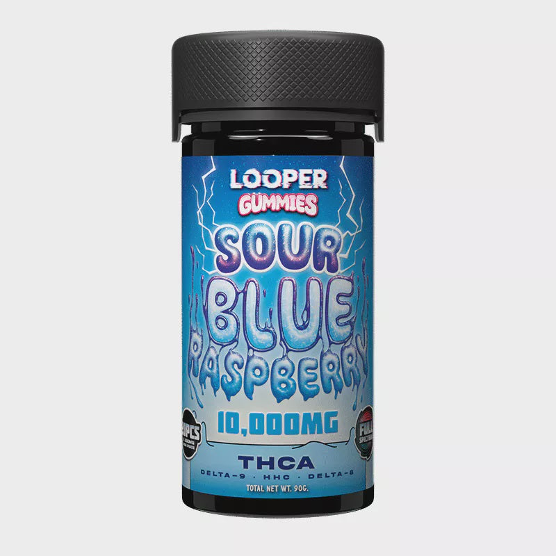 LOOPER GUMMIES 10000MG SOUR BLUE RASPBERRY