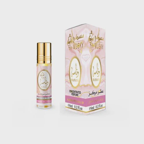 MUSKY BODY OIL 6ML ROLL ON BY DAMAS ROSE 6CT/PK | WANASA