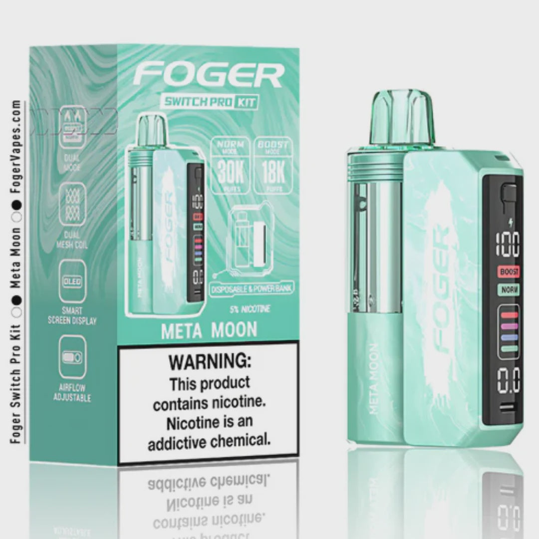 FOGER SWITCH PRO 30000 Puffs DISPOSABLE Kit 5/Pk TxC META MOON