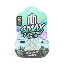 Modus 7hom 100mg 10ct blue razz slushy