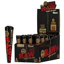 RAW BLACK CONES K.S 3PK