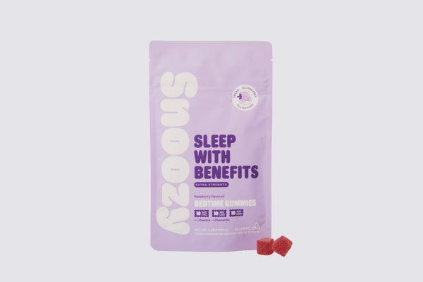SNOOZY GUMMIES 20 CHEWS SLEEP WITH BENEFITS EXTRA STRENGTH 10THC 10CBD 10CBN