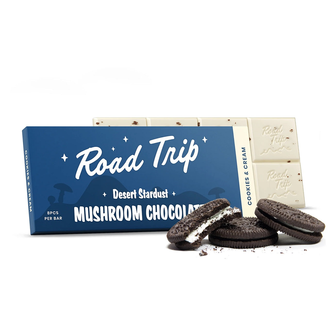 ROAD TRIP MASHROOM CHOCOLATE COOKIES AND CREAM