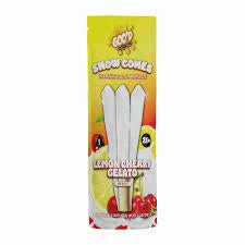 SNOW CONE THC-A+ DIAMOND 3 GRAM PRE ROLLS DISPLAY LEMON CHERRY GELATO SATIVA