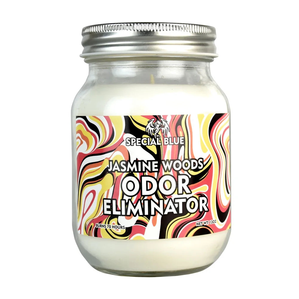 SPECIAL BLUE ODOR ELIMINATOR CANDLE - WEDDING ROSE