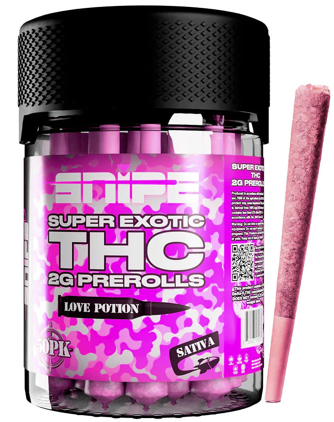 SNIPE SUPER EXOTIC 2G THC-P DIAMOND PRE ROLLS LOVE POTION (S)