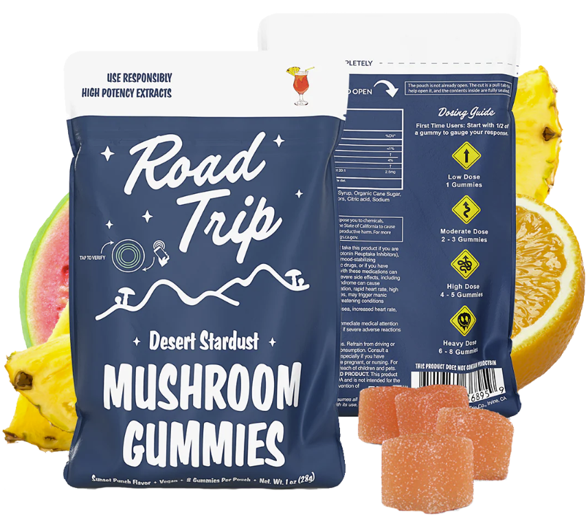 ROAD TRIP SUNSET PUNCH MASHROOM GUMMIES