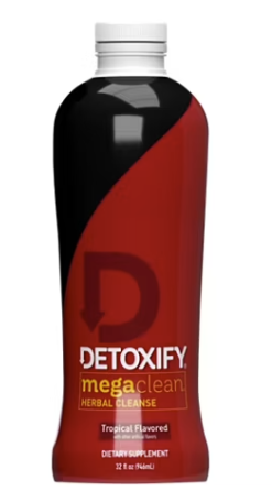 DETOXIFY MEGA CLEAN TROPICAL FLAVORED 32oz (BLACK EDITION
