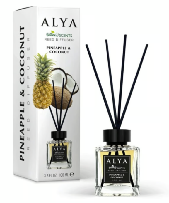 ALYA NATURES SCENTS REED DIFFUSER PINEAPPLE & COCONUT