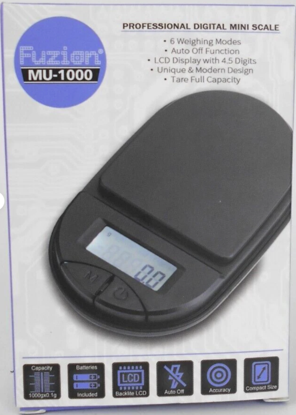 FUZION SCALE DIGITAL MINI 1000gX0.1g MU-1000