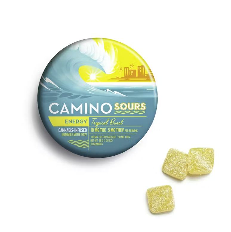 CAMINO GUMMY 10MG THC GUMMIES 10CT TROPICAL BURST