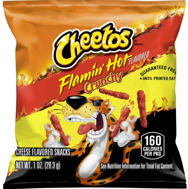 CHEETOS FLAMIN HOT CRUNCHY 1OZ