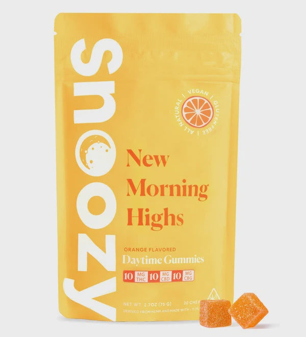 SNOOZY GUMMIES 20 CHEWS NEW MORNING HIGHS DAYTIME 30THC