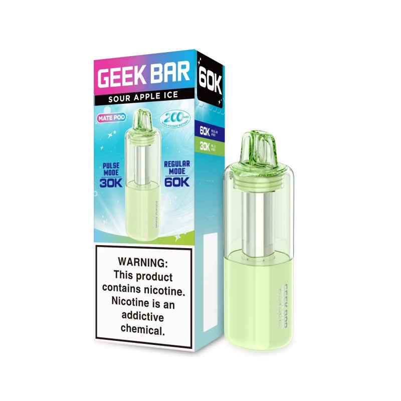GEEK BAR 60K REFILL POD SOUR APPLE ICE